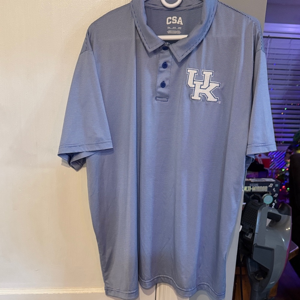 CSA Blue Men's Polo UK Shirt